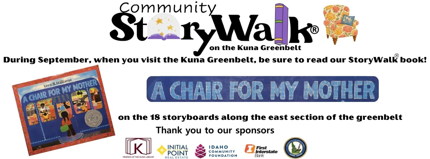 2026 StoryWalk Slider   - 2026 Slider September A Chair for My Mother