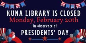 Presidents' Day Closure 2023