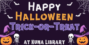Trick-or-Treat at Kuna Library 2023