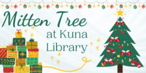 Mitten Tree at Kuna Library Logo