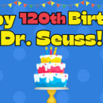 Dr Seuss 120th birthday celebration logo