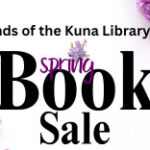 Image to promote 2024 Spring Friends of the Kuna Library Book Sale Logo