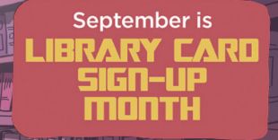 September is Library Card Sign Up Month, Logo