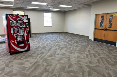 Programs room after carpet and paint