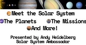 December 1, 2025 at 4:00 pm Solar System Ambassador, Andy Heidelberg at Kuna Library.