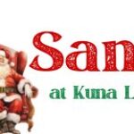 Visit Santa at Kuna Library on Saturday, December 13, 2025 from 10:30-11:30 am