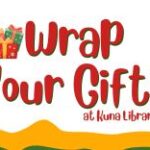 Free gift wrapping station at Kuna Library now through December 23, 2025